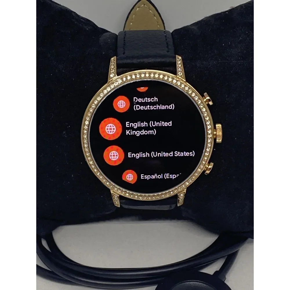 Fossil Gen 4 Authentic Digital Dial Smart Watch Custom Band FTW6015 AB409